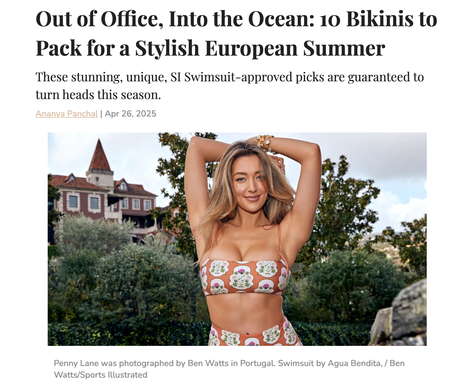 Seen In: Sports Illustrated Swim 438